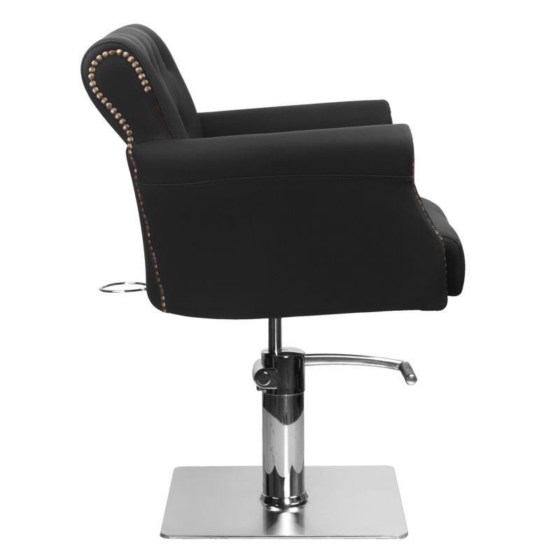 Фризьорски стол - черен Hair System BER8541 – снимка 2