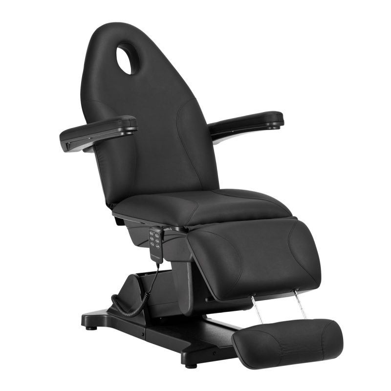 Електрически козметичен стол Sillon Basic 3 мотора черен – снимка 2