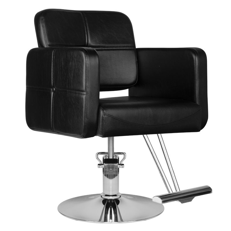 Фризьорски стол - черен Hair System HS10