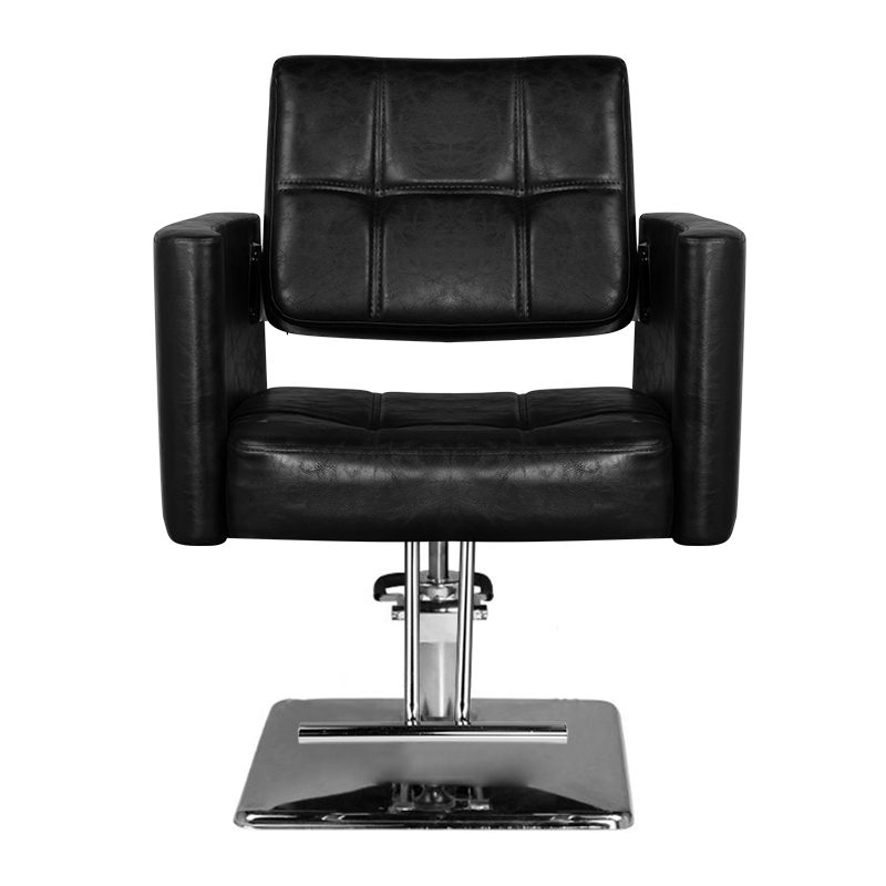 Фризьорски стол - черен Hair System SM344 – снимка 2