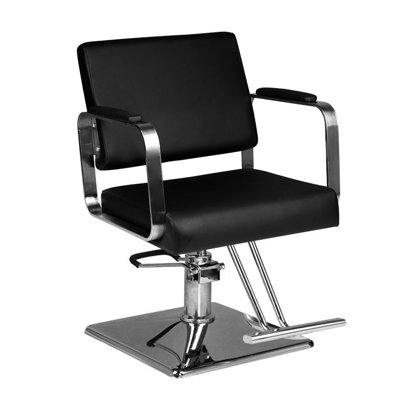 Фризьорски стол - черен Hair System HS202