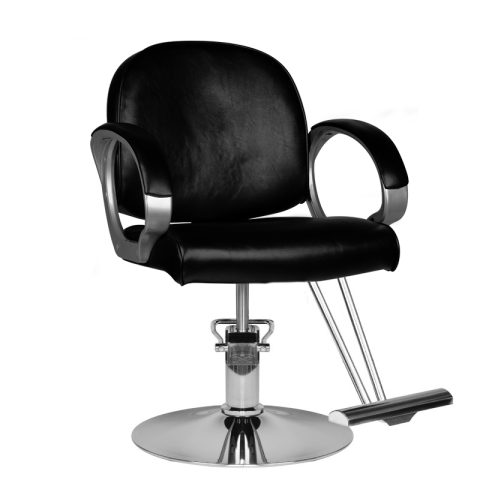Фризьорски стол - черен Hair System HS00