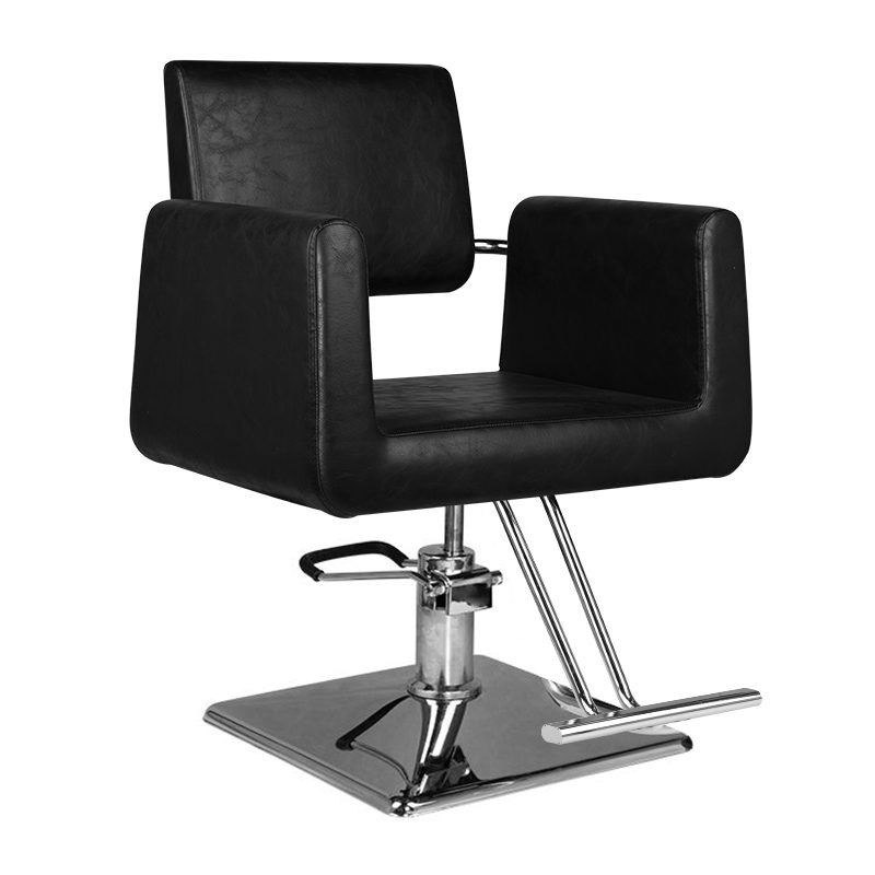 Фризьорски стол - черен Hair System SM313