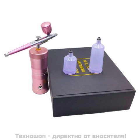 Мини кислороден спрей за кислородна мезотерапия Airbrush Pink – снимка 2
