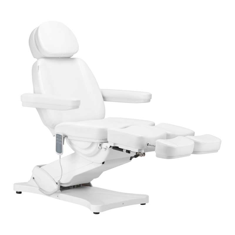 Електрически козметичен стол Sillon Classic 3 мотора люлка бял