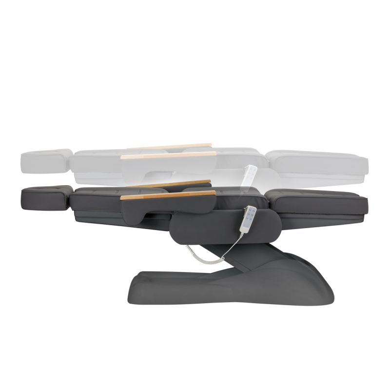 Електрически козметичен стол Sillon Lux 273b 3 сиви мотора сива основа – снимка 9