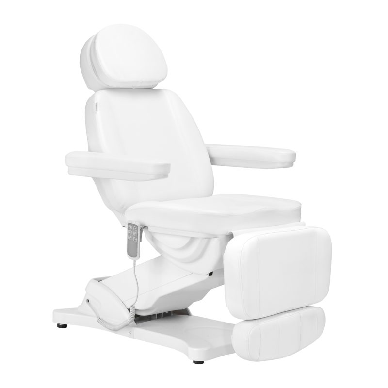Електрически козметичен стол Sillon Classic с 3 мотора, бял