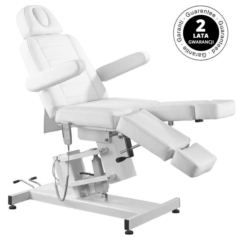 Електрически козметичен стол с 1 мотор - бял Azzurro 708AS – снимка 9