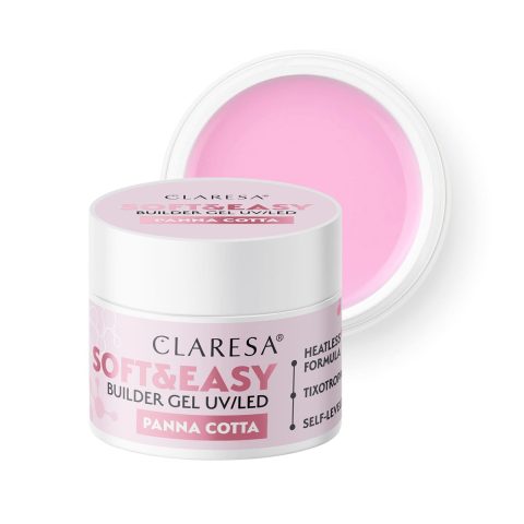 Claresa изграждащ гел Soft & Easy gel panna cotta -45гр