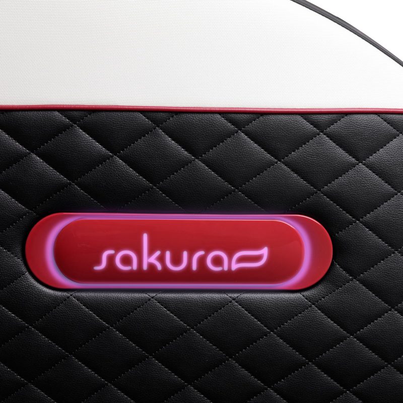 Масажен стол Sakura Standard 801 черен и червен – снимка 7