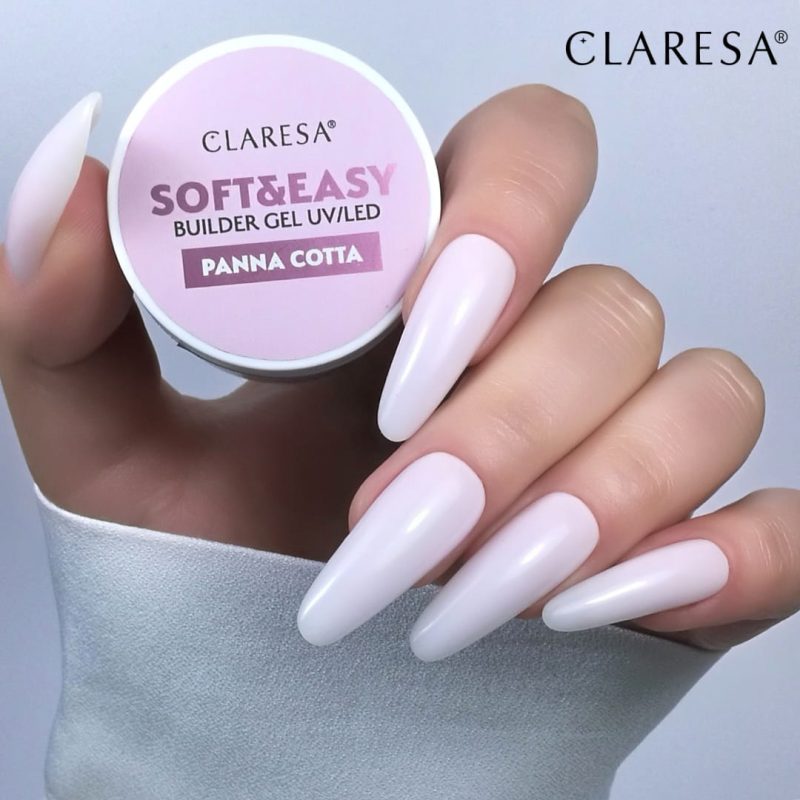 Claresa изграждащ гел Soft & Easy gel panna cotta -45гр – снимка 4