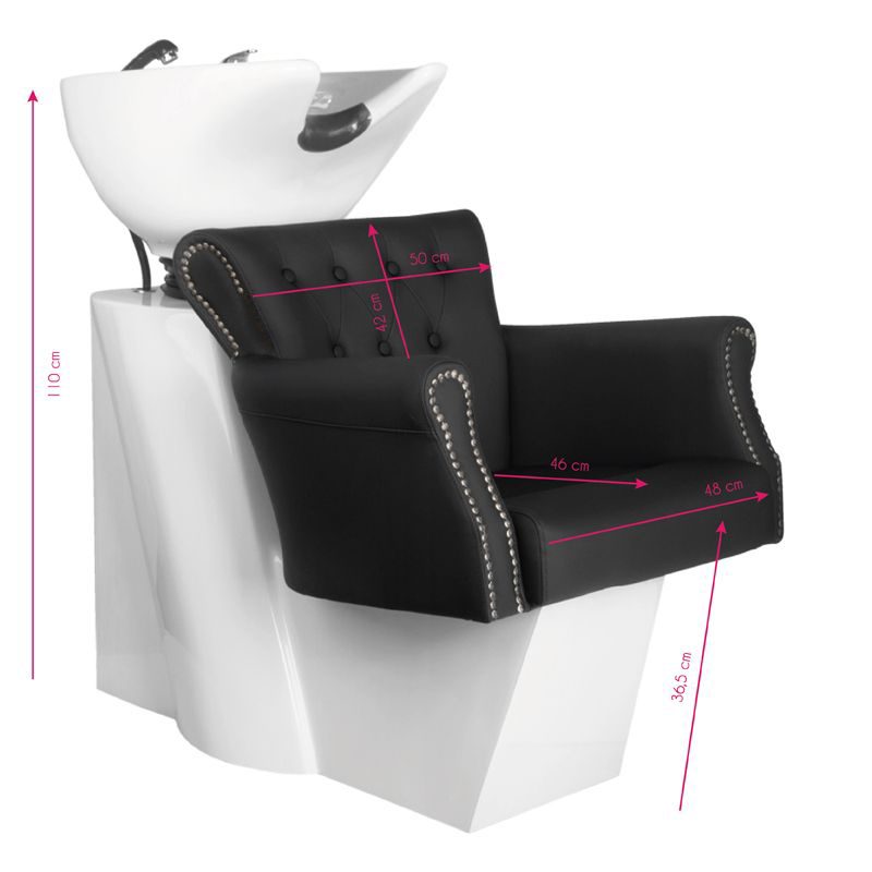 Стол със система за измиване на косата - черен Hair System BER8183 – снимка 8