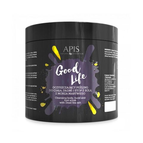 Apis Good Life почистващ пилинг за тяло ръце и крака 700 гр