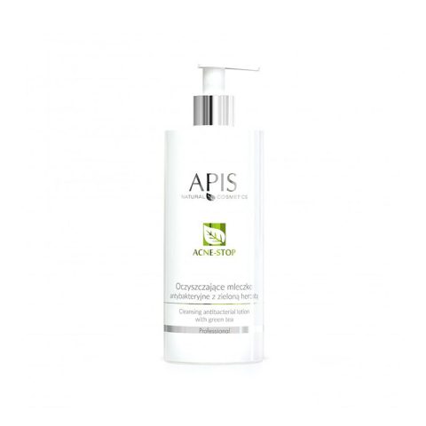 Apis acne-stop почистващо антибактериално мляко със зелен чай 500 мл