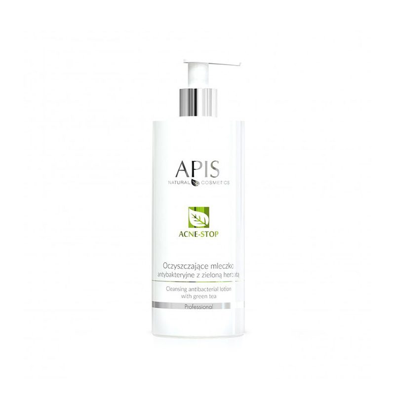 Apis acne-stop почистващо антибактериално мляко със зелен чай 500 мл