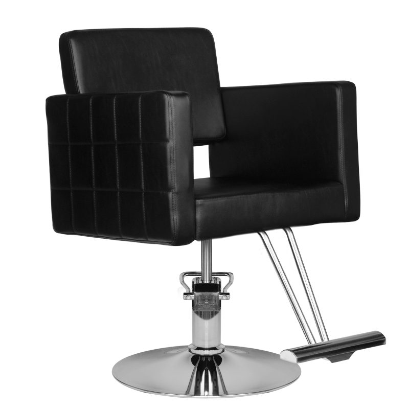 Фризьорски стол - черен Hair System HS33