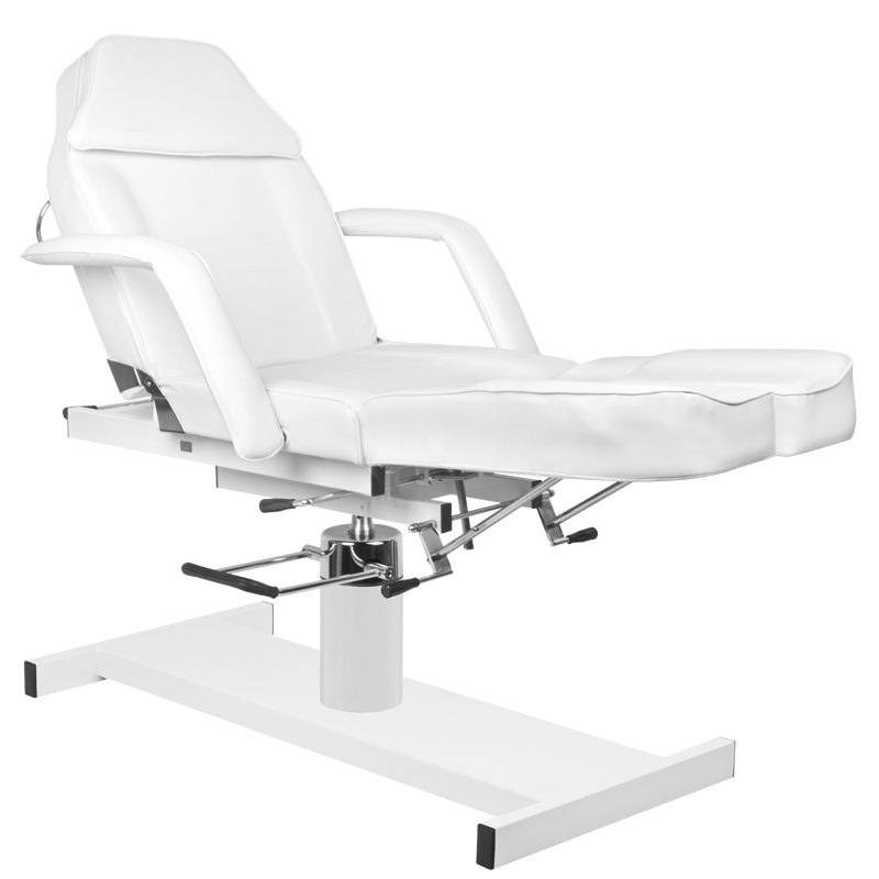 Хидравличен козметичен стол - бял A-210C Pedi – снимка 2