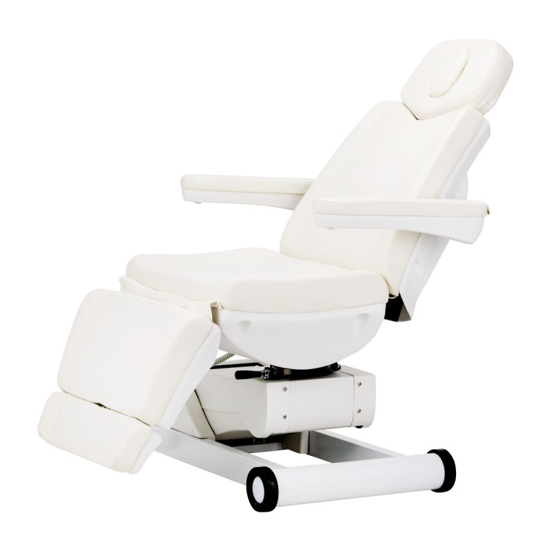 Електрически въртящ се козметичен стол Azzurro 873 бял – снимка 4