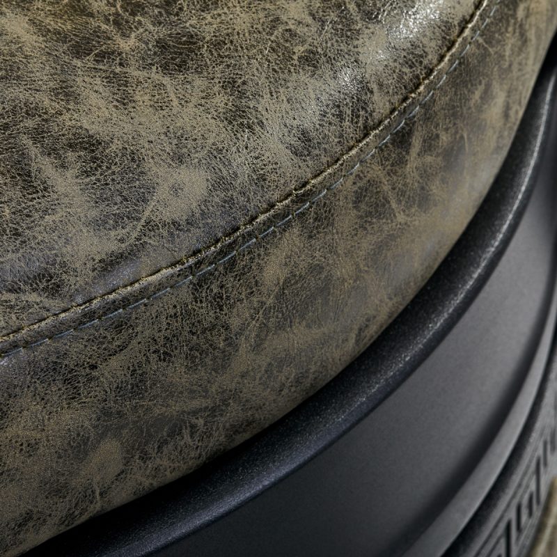 Бръснарски стол Gabbiano President Old Leather зелен – снимка 6