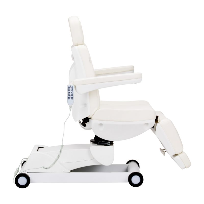 Електрически въртящ се козметичен стол Azzurro 873 Pedi бял – снимка 3