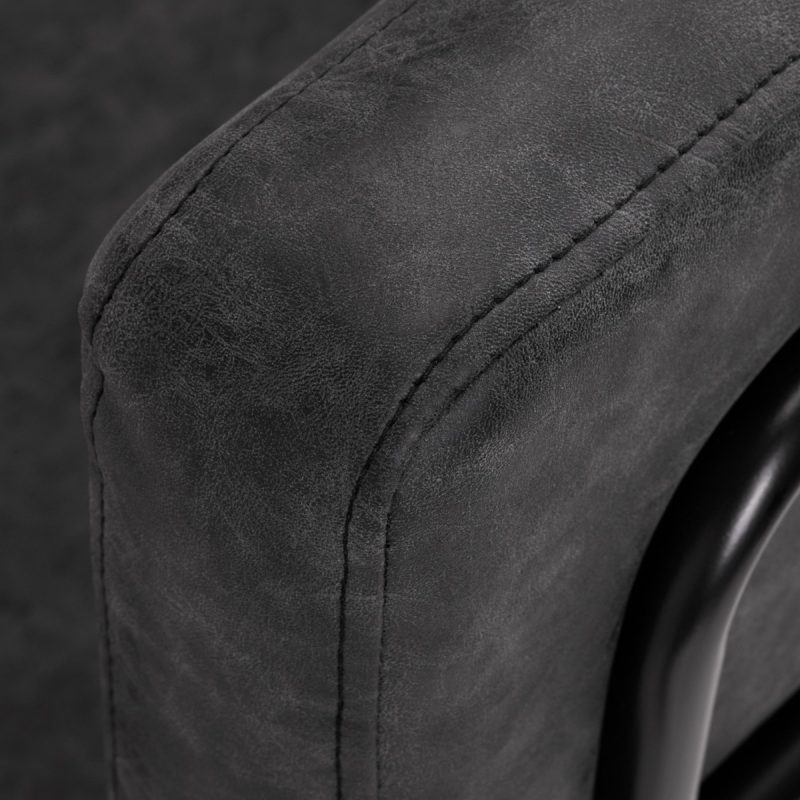 Фризьорски стол Gabbiano Catania Loft Old Leather черен – снимка 8