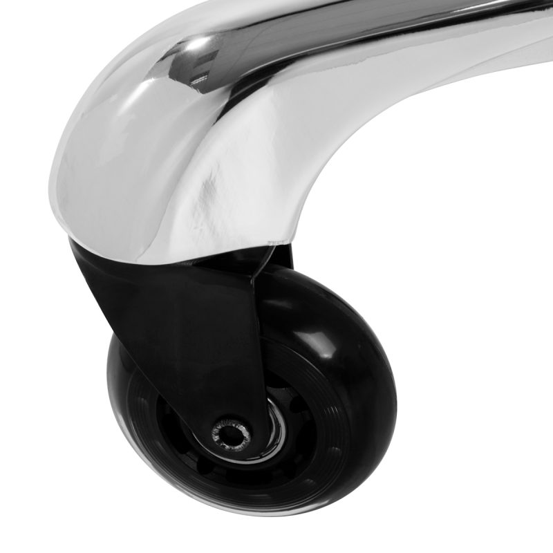 Табуретка Gabbiano Fine Roll Speed сребърна – снимка 4