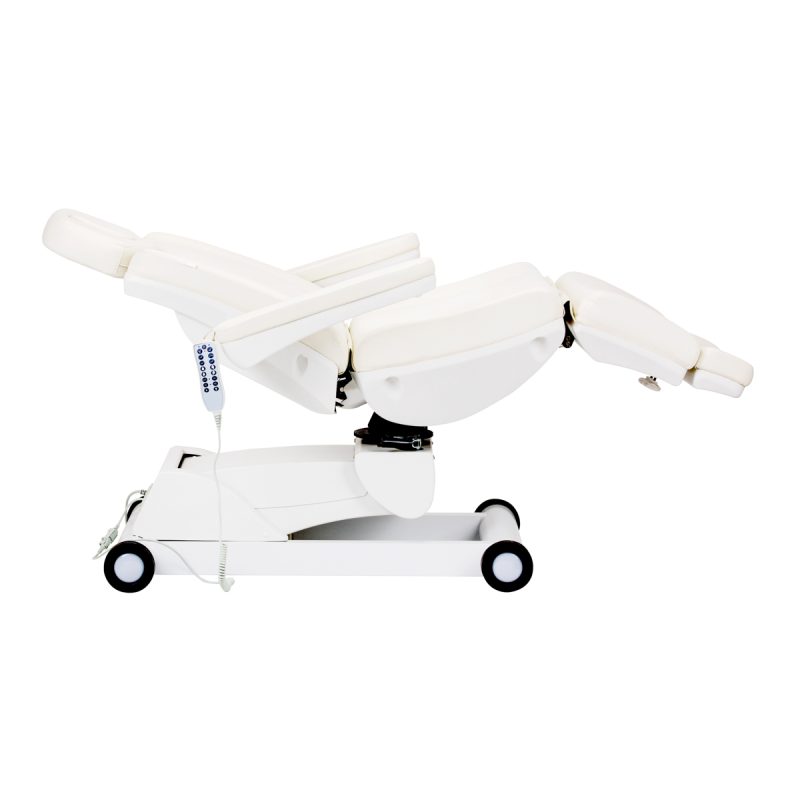 Електрически въртящ се козметичен стол Azzurro 873 Pedi бял – снимка 5
