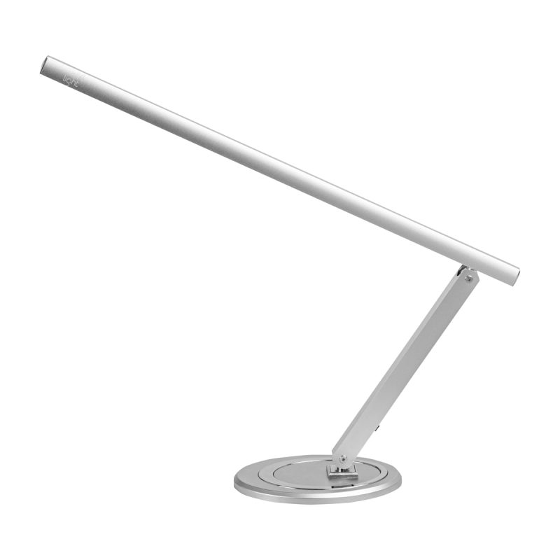 Тънка LED сребриста настолна лампа All4light