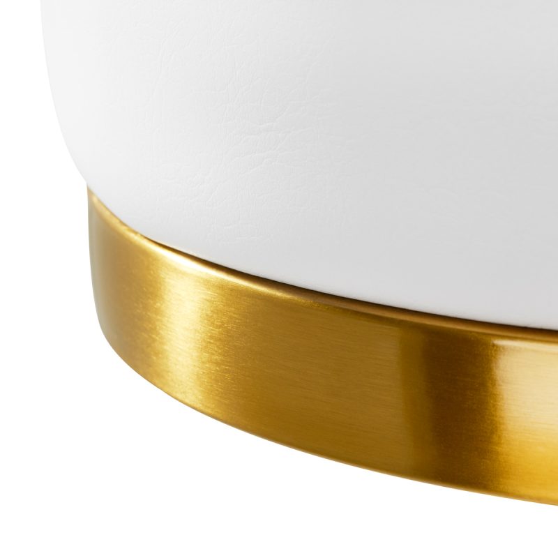 Козметична табуретка Gold AM-830 бяла – снимка 4