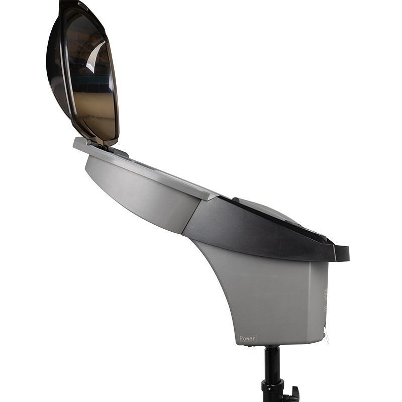 Стояща фризьорска сауна Gabbiano 408D сребро с активен озон – снимка 2
