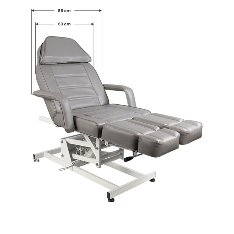 Електрически козметичен стол с 1 мотор - сив Azzurro 673AS Pedi – снимка 6