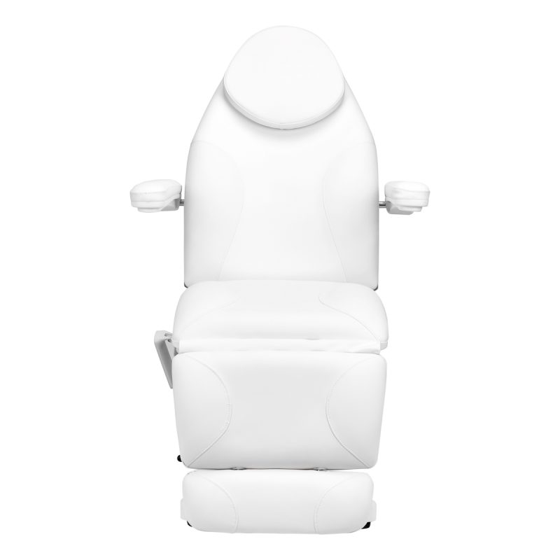 Електрически козметичен стол Sillon Basic 3 мотора въртящ се бял – снимка 11