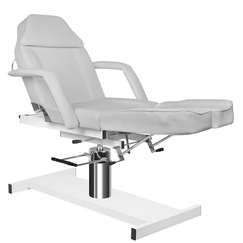 Хидравличен козметичен стол - сив A-210C Pedi – снимка 4
