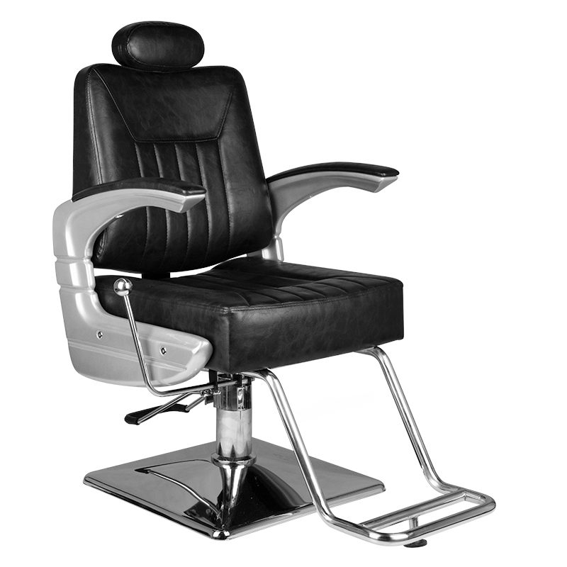 Бръснарски стол - черен Hair System SM182
