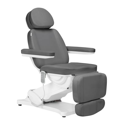 Електрически козметичен стол Sillon Classic 4 мотора с люлка сив
