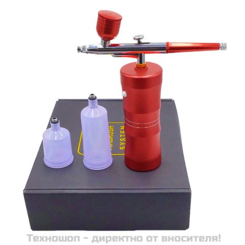 Мини кислороден спрей за кислородна мезотерапия Airbrush Red – снимка 4