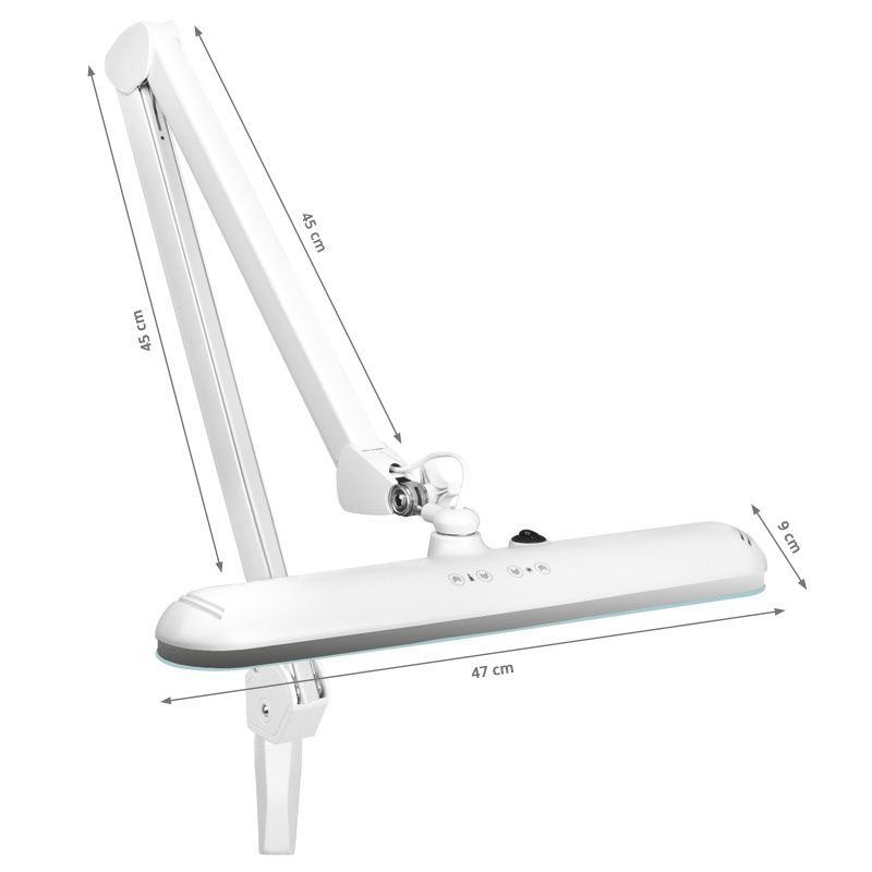 Elegante 801-tl LED лампа за работилница с регулируемо менгеме, интензитет и цвят на бялата светлина – снимка 7