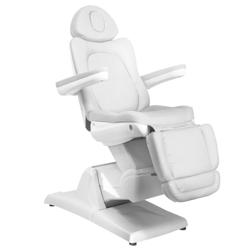 електрически козметичен стол AZZURRO 870 3 мотора бял